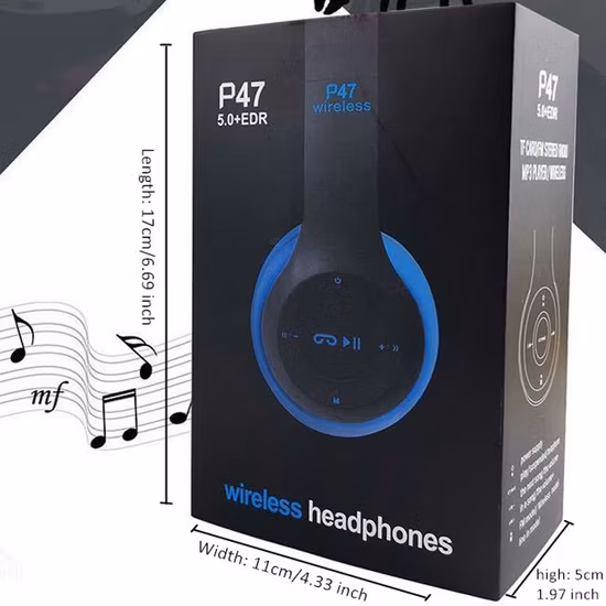 Cuffie P47 pieghevoli cablate ワイヤレス Bluetooth SD TF MP3