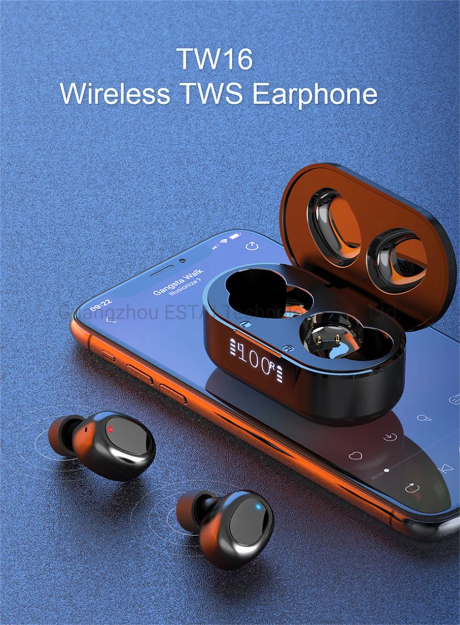 Waterproof New Mini Anc Stereo LED Gaming Tws Wireless Earphone