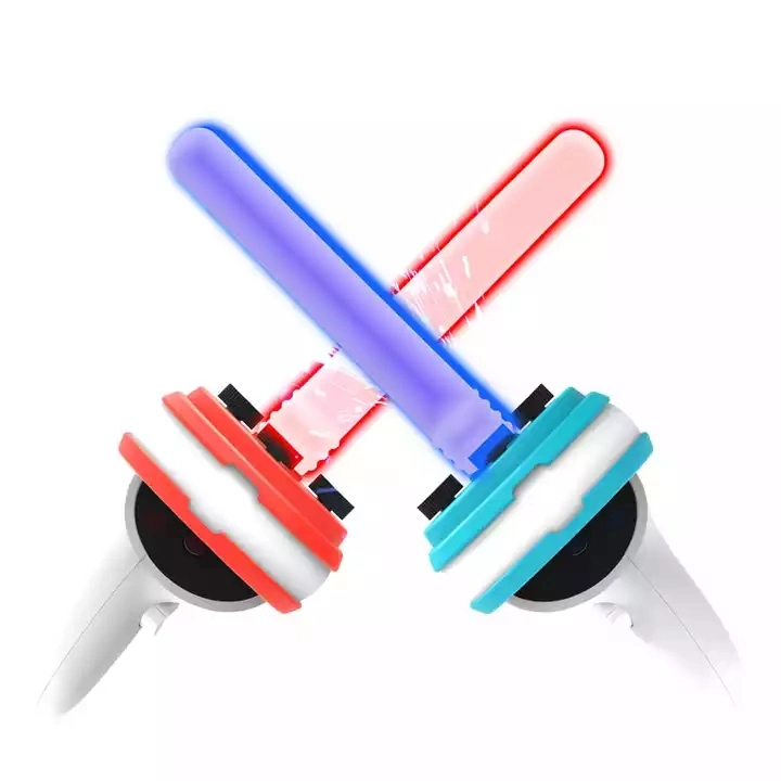 Lightsaber Motion Control Gaming Accessory for Oculus Quest 2 Vr Controller Lightsaber Rhythm Controller Light Stick for Quest 2