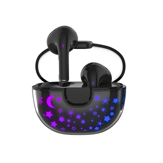 新しいロゴ LED 呼吸ライト Bluetooth 5.1 ステレオ スポーツ ゲーミング ヘッドフォン Tws ワイヤレス イヤホン