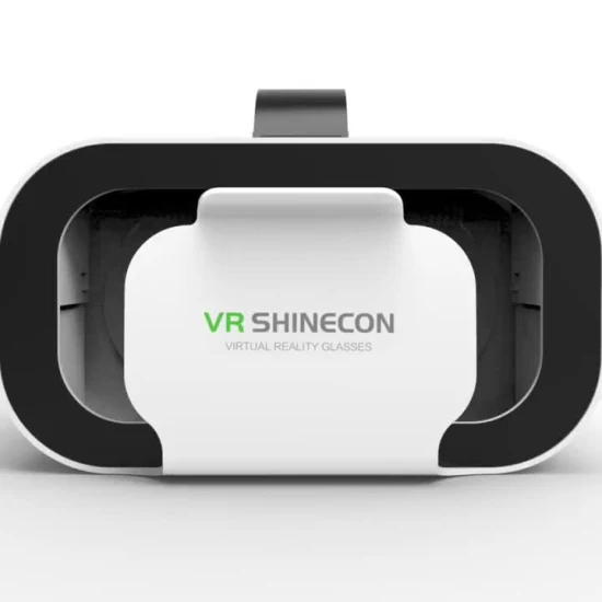 Shinecon G05 VR メガネ、モバイルゲーム用ユニバーサル仮想現実メガネ、360 HD 映画、4.7-6.53 インチのスマートフォンと互換性あり