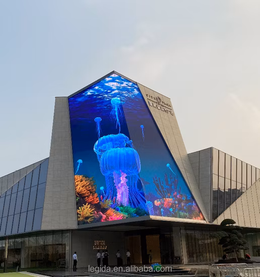 裸眼 3D 電子デジタル大型 LED 看板街頭広告固定 LED スクリーン P5 P6 P8 P10 屋外 LED ディスプレイ