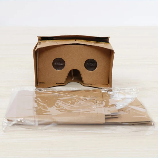 フルバージョン カラー印刷 Google Cardboard VR モバイル 3D バーチャル リアリティ 3D メガネ プラス ハード